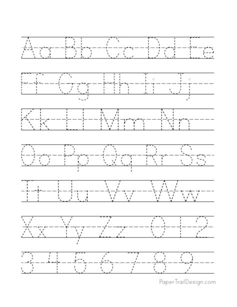 Practice Writing Alphabet Worksheets - Printable Worksheets