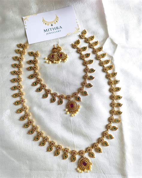 Traditional Mango Kemp Combo Set MJ1065, MJ1066 – MITHRA JEWELLERY