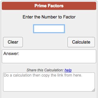 Image result for Prime Factorization Calculator