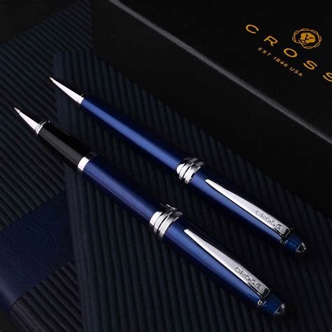 Cross Bailey Blue Roller Ball Pen | Buy Online | Cross – Makoba