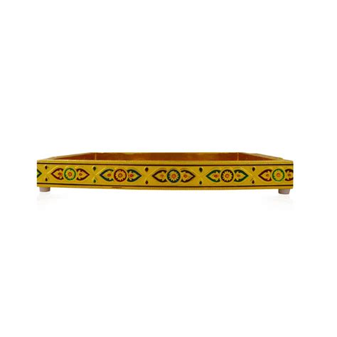 Giri - Meenakari Tray | Decorative Tray | Rectangular Tray