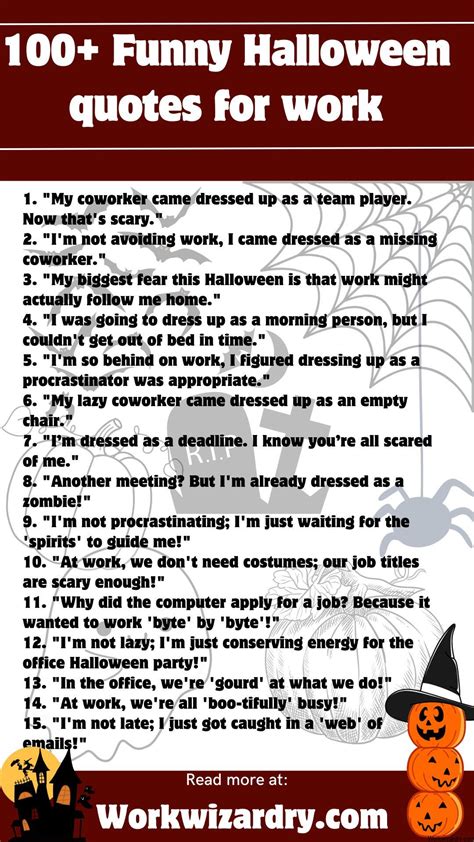 100+ Epic Halloween quotes for work to get you in the team spirit ...