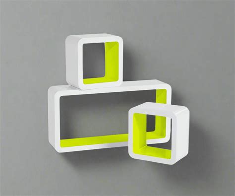 Buy Wooden Artesania Grande Cube Floating Wall Shelves Set of 3 Online ...