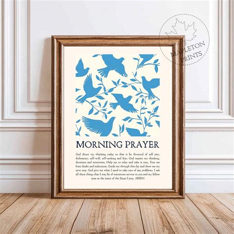 AA Morning Prayer Printable: Recovery Inspiration (digital Download) - Etsy