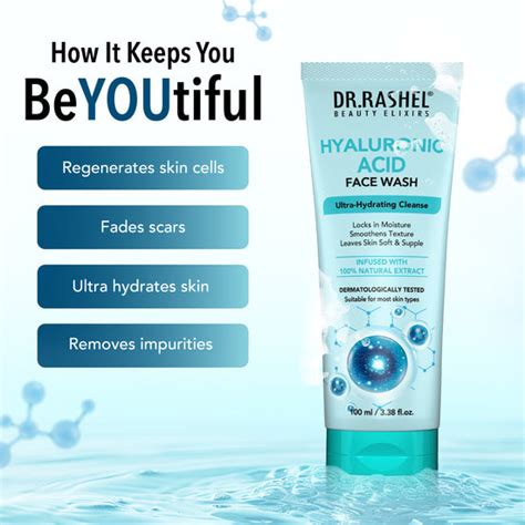 Hyaluronic Acid Face Wash for Intense Hydration – Dr.Rashel