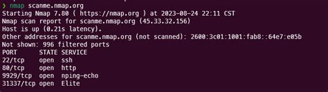 Nmap Scan Me 的图像结果