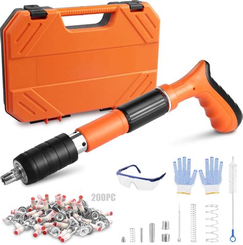 EMNDR Concrete Nail Gun, Silencer Shot Nail Grab, Steel Nails Gun ...