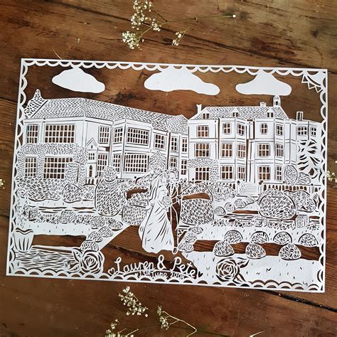 Bespoke Wedding Paper cut A3 | Miss Bespoke Papercuts