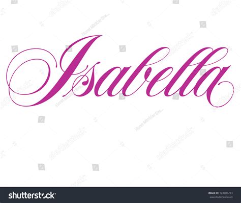 26 Baby Girl Names Isabella Images, Stock Photos & Vectors | Shutterstock