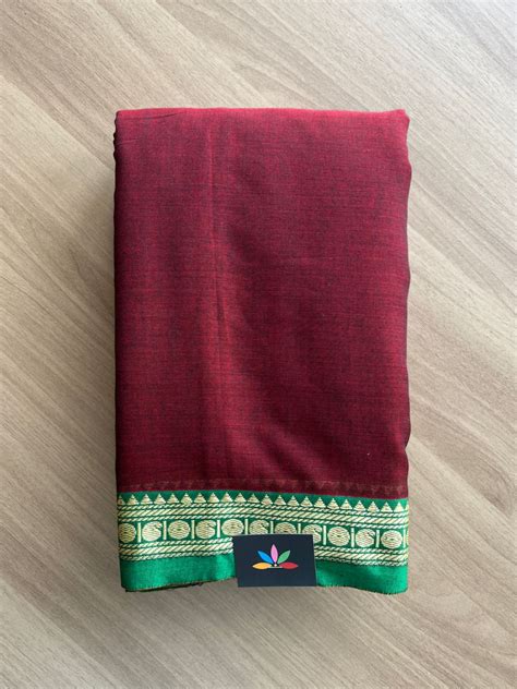 Mango Border Narayanpet Mercerized Cotton Saree -19751-19752 – FABK