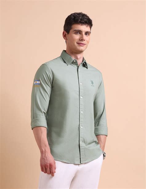 Pure Cotton Tailored Fit Oxford Shirt – U.S. Polo Assn. India