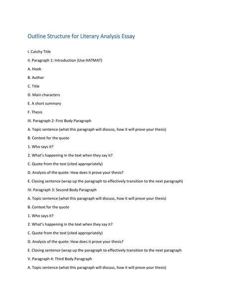 37 Outstanding Essay Outline Templates (Argumentative, Narrative ...