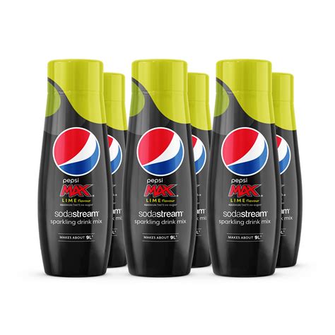 SodaStream Pepsi Max Lime 6-Pack Syrup Flavour – SodaStream UK
