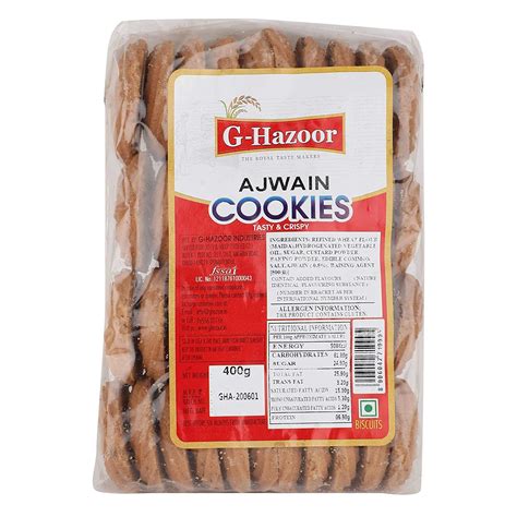 G-Hazoor Cookies - Ajwain, 400g : Amazon.in: Grocery & Gourmet Foods