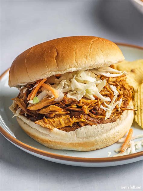 Easy Crockpot BBQ Chicken Recipe - Belly Full