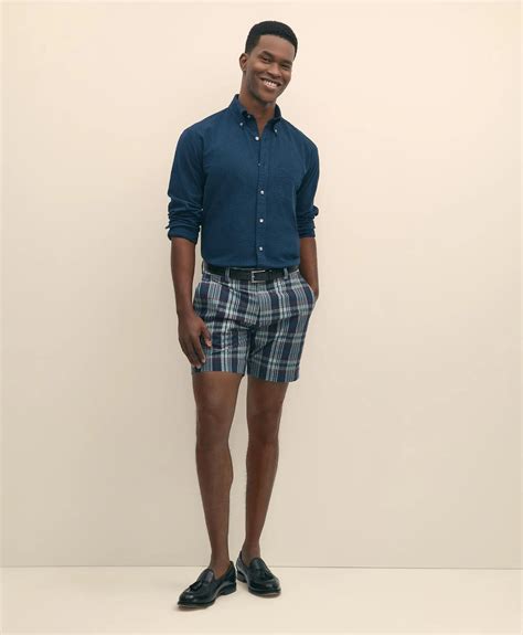 Mens Seersucker Shorts | Brooks Brothers