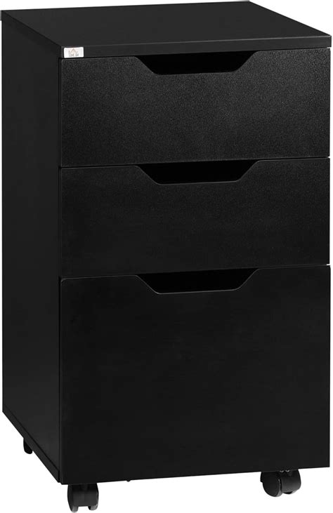 HOMCOM 3 Drawer Mobile File Cabinet, Rolling Printer India | Ubuy