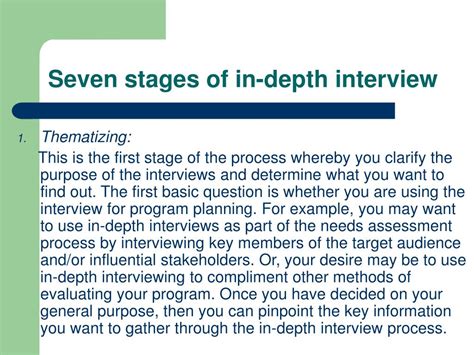 Image result for In-Depth Interview Example