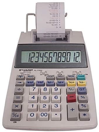 Image result for How to Set Date Clock Sharp Adding Machine El 1750