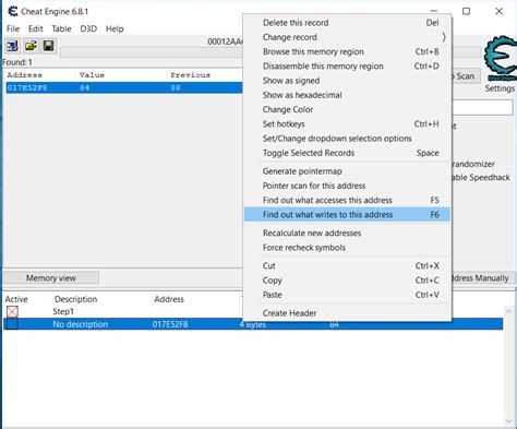 Cheat Engine Tracer Tutorial 的图像结果