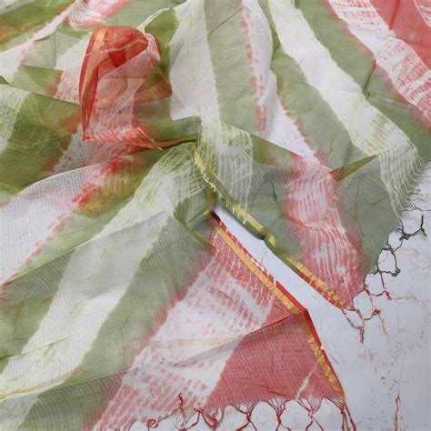 Pure Kota Cotton Shibori Dupatta - Leheriya.com