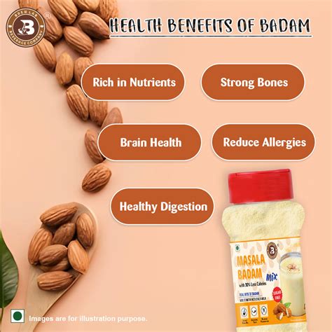 Brew Lab Masala Badam Mix No Sugar | Real Bits Of Badam Nutritious ...