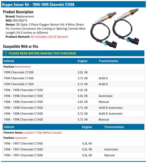 1998 C1500 Chevy O2 Sensor 的图像结果