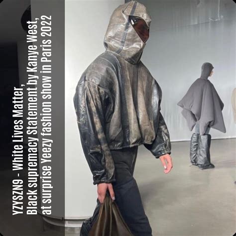 YZYSZN9 - White Lives Matter - Kanye West, surprise Yeezy fashion show Paris - RUNWAY MAGAZINE ...