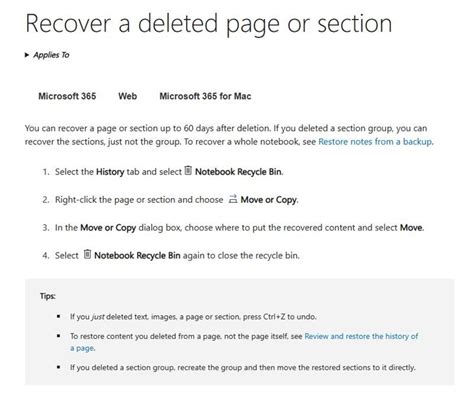 Image result for Recover OneNote Page