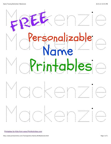 Free+Printable+Name+Tracing+Worksheets | Preschool names, Name ... - Worksheets Library
