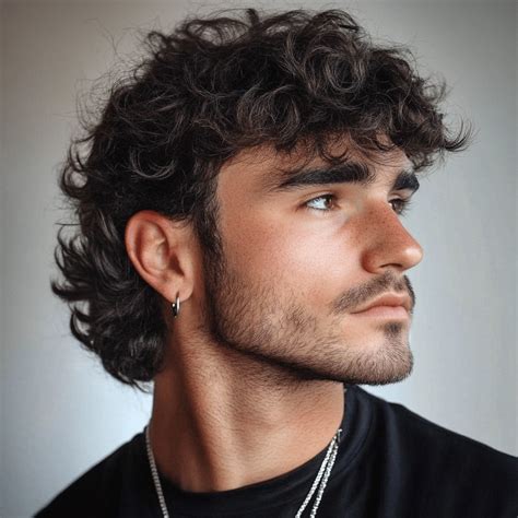 The Curly Hair Mullet: A Bold Look for Men