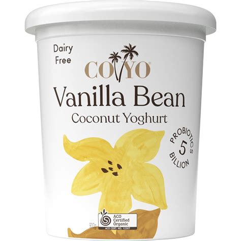 Coyo Dairy Free Organic Coconut Yoghurt Vanilla Bean 900g