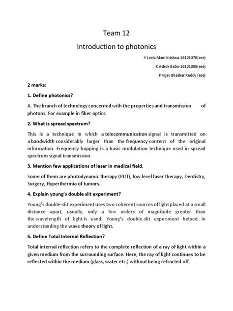 Image result for Photonics Tutorial