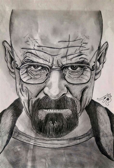 Walter White Sketch | Sketches, Face sketch, Heisenberg drawing
