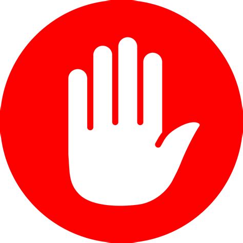 Image result for Stop Sign Hand Symbol