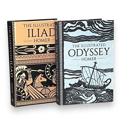 2-Book Set: The Illustrated Iliad & Odyssey by Homer - Collectible Del ...