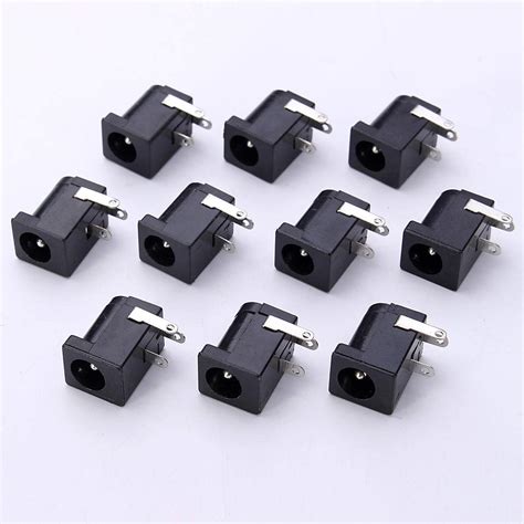 REES52 3Pin Black DC Power Jack Socket Connector | DC-Connector Female ...