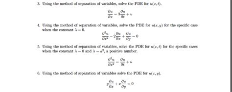 Image result for PDE2 Method of Separation of Variables Solved Examples
