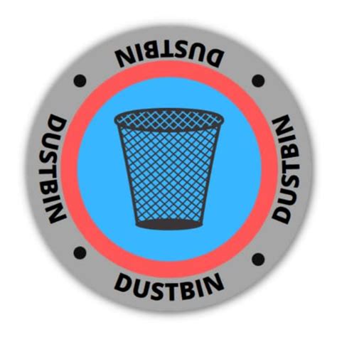 5S Dustbin Identification Sticker | 5S essential | Floor sticker | set ...