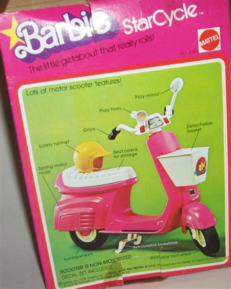 Vintage 1978 Mattel Barbie Star Cycle Scooter with Box | #4608837254