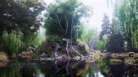 Forest Level in UE4 Tutorial Part 2 的图像结果