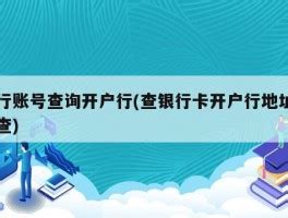 查银行卡的开户行支行（查银行卡的开户行怎么查）_草根大学生活网