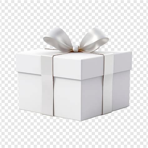 A gift box with a ribbon on transparent background | Premium AI ...