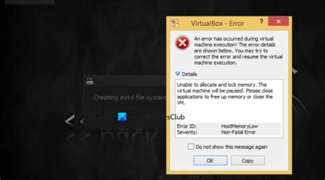 VirtualBox Rolling Back Error 的图像结果