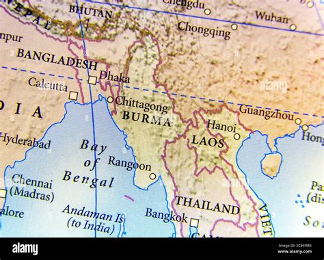Map Bangladesh Myanmar