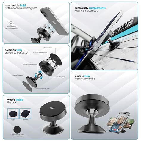 Dubstep Rush X1 Magnetic Mobile Phone Holder for Car Dashboard/Bike ...