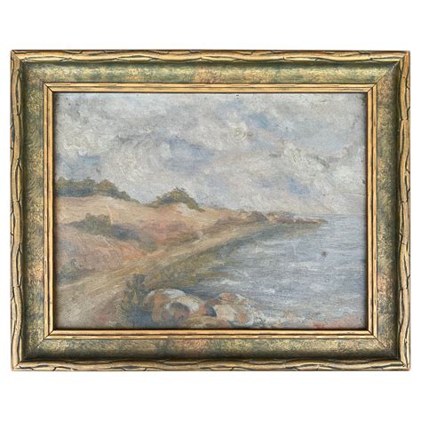 Vintage Oil on Board Framed Landscape Painting For Sale at 1stDibs | old landscape paintings ...