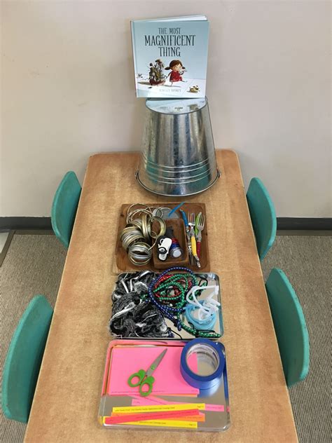 “The Most Magnificent Thing” written by Ashley Spires Materials used ...