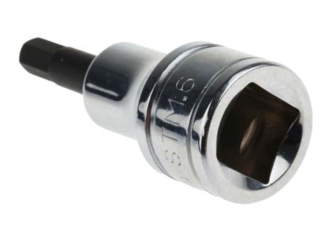 STM.6 Facom | Facom 1/2 in Drive Bit Socket, Hex Bit, 6mm, 60 mm ...