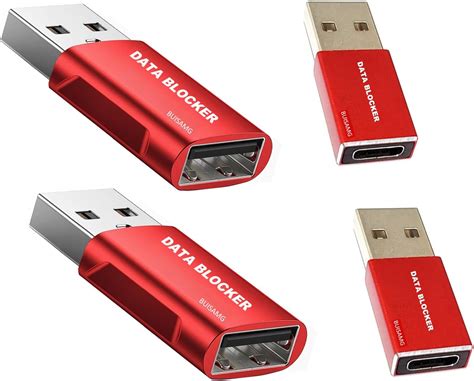 Amazon.com: PortaPow USB Data Blocker (Red) - Protect Against Juice ...